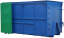 Kontejner AVIA s odklopným víkem 16,8m3 - Barva: Modrá RAL 5010