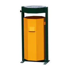 Venkovní odpadkový koš s popelníkem 60l