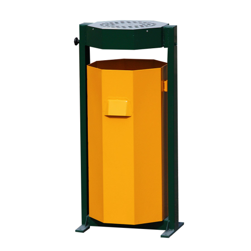 Venkovní odpadkový koš s popelníkem 60l