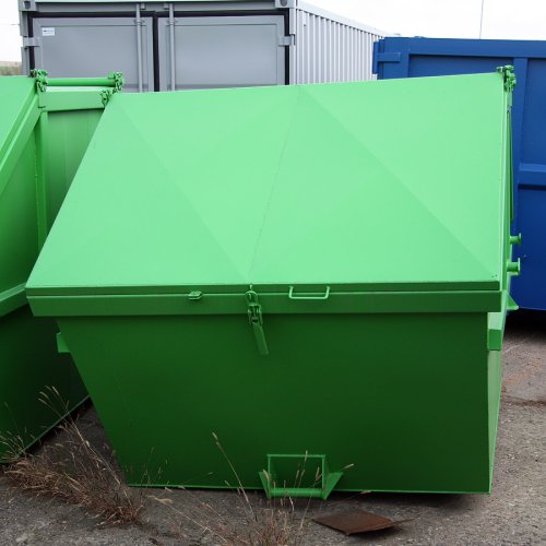 Vanový kontejner s odpruženými víky 5,5 m3